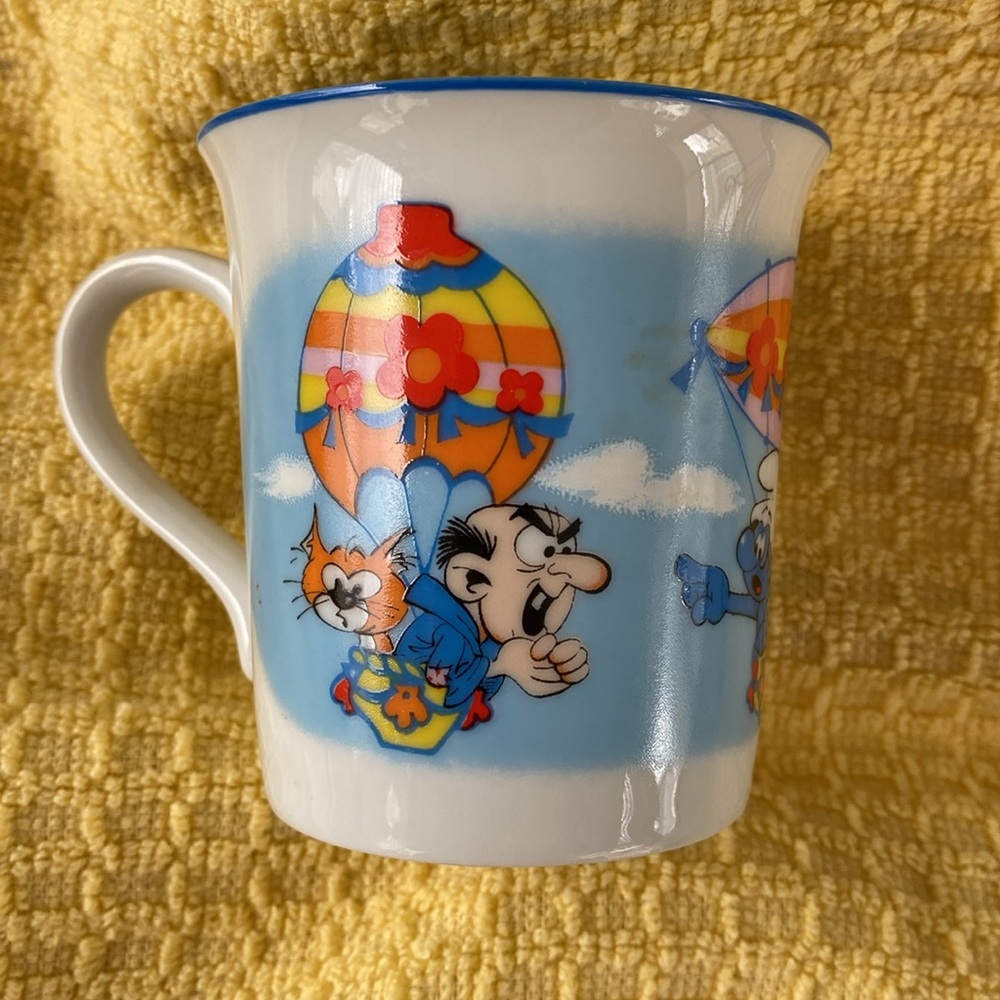 Smurfs Mug Ceramic/Porcelain 1980’s Vintage - Picture 3 of 6